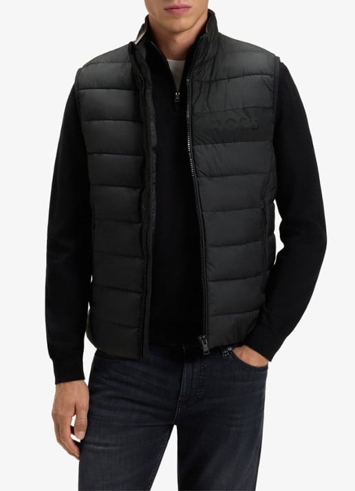 BOSS H-Cenito gewatteerde bodywarmer met ritszakken