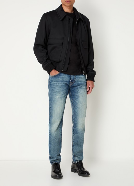 BOSS H-Charly-253 jack met klepzakken - voorkant 2 zwart