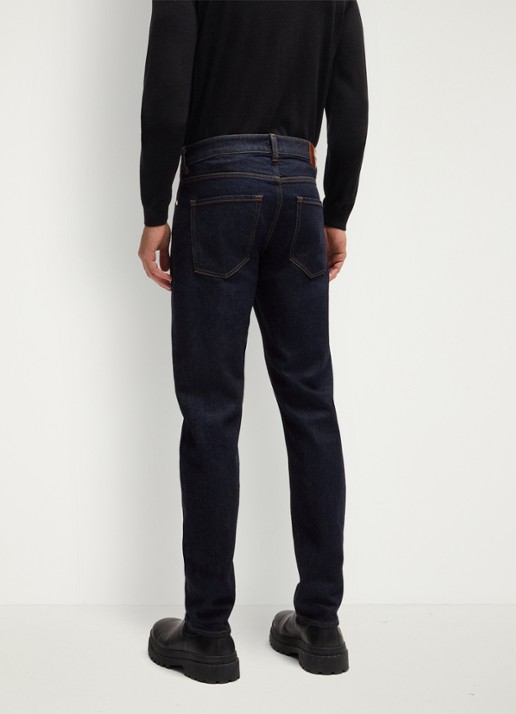 BOSS H-Delaware slim fit jeans met donkere wassing - detail 4 indigo