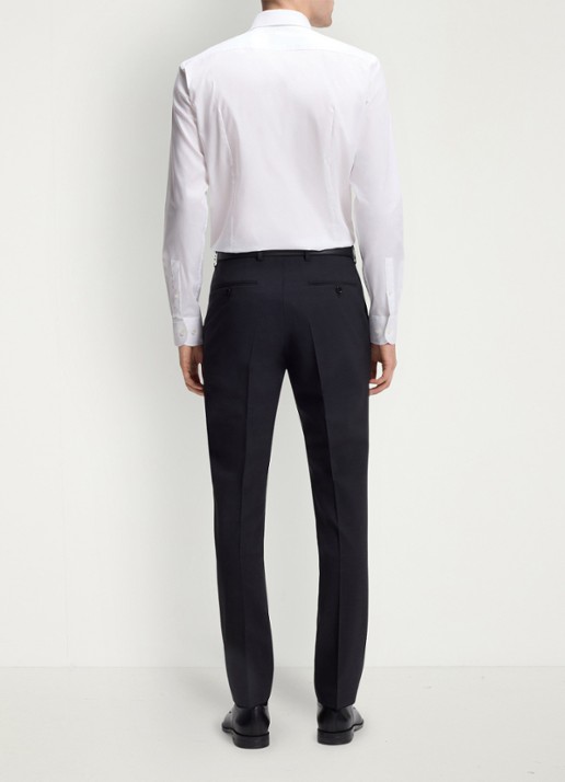 BOSS H-Hank-Kent slim fit overhemd - achterkant wit