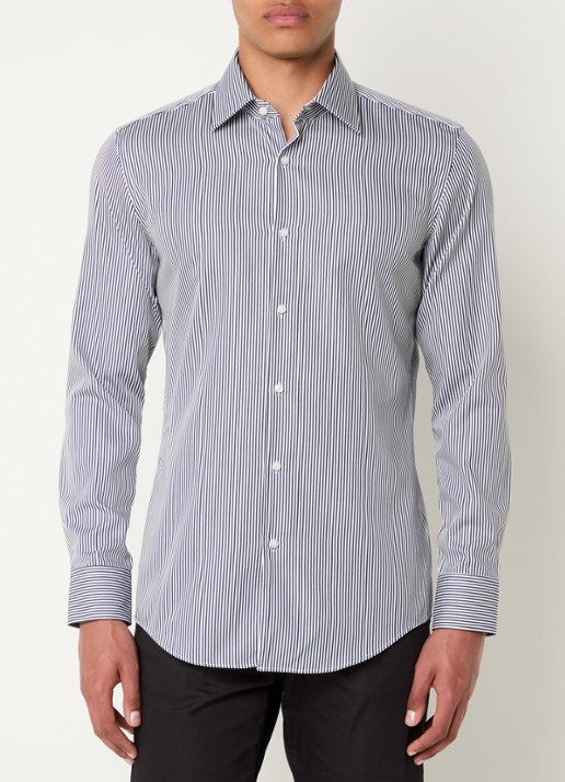 BOSS H-hank slim fit overhemd met streepprint