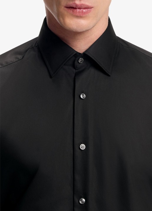 BOSS H-Joe-Kent regular fit strijkvrij overhemd - detail 6 zwart