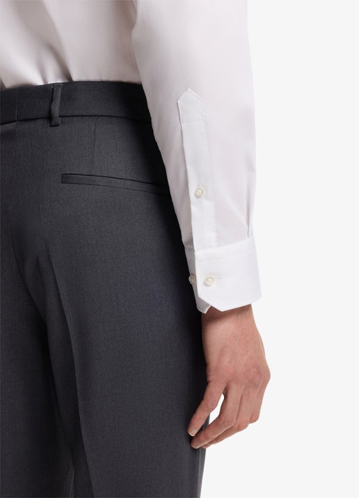 BOSS H-Joe-Kent regular fit strijkvrij overhemd - detail 2 wit