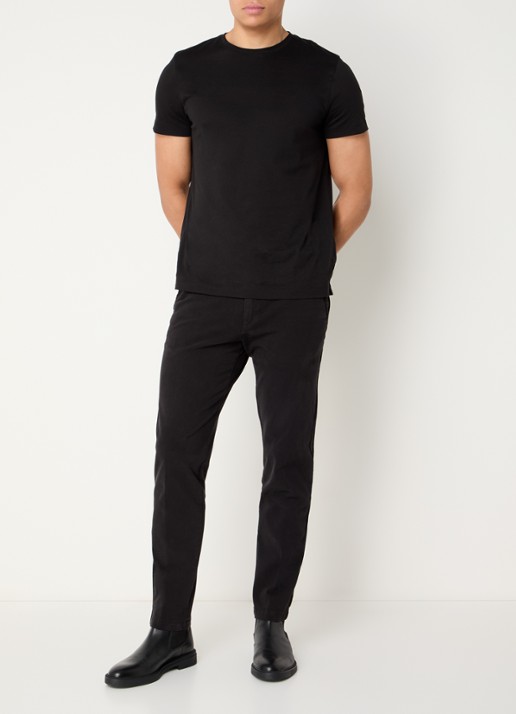 BOSS H-Kaiton1 slim fit chino met steekzakken - voorkant 2 black-001 / zwart
