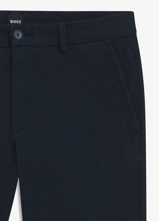 BOSS H-Kaiton1 slim fit chino met steekzakken - detail 3 dark blue-404 / blauw