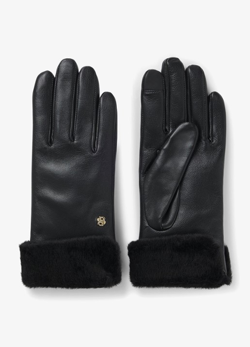 BOSS Handschoenen met logo - voorkant 3 zwart
