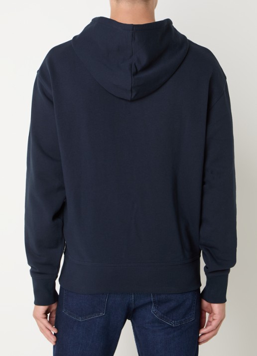 BOSS Hoodie met logo - achterkant 9 donkerblauw
