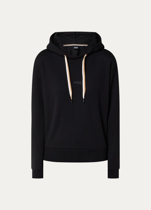 BOSS Hoodie  met logo - voorkant 4 zwart