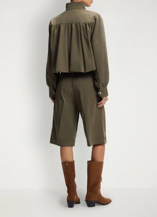 BOSS Jack met geplooid detail - achterkant 6 khaki