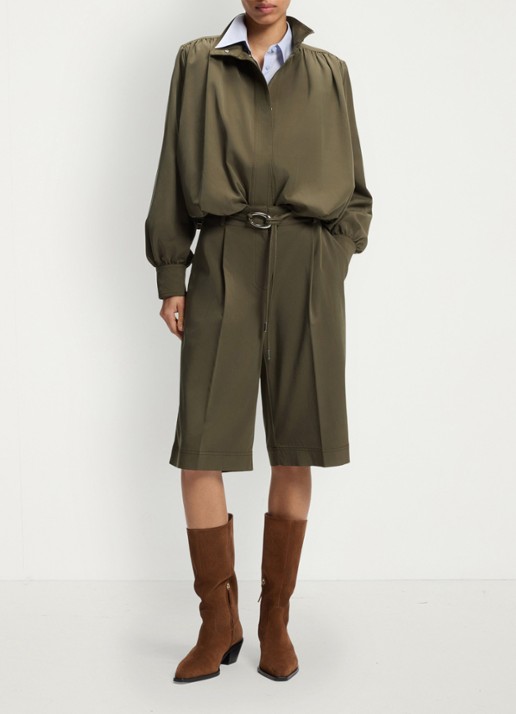 BOSS Jack met geplooid detail - voorkant 5 khaki