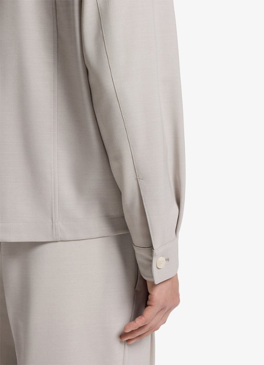 BOSS Jack van scheerwol met steekzakken - detail 6 beige