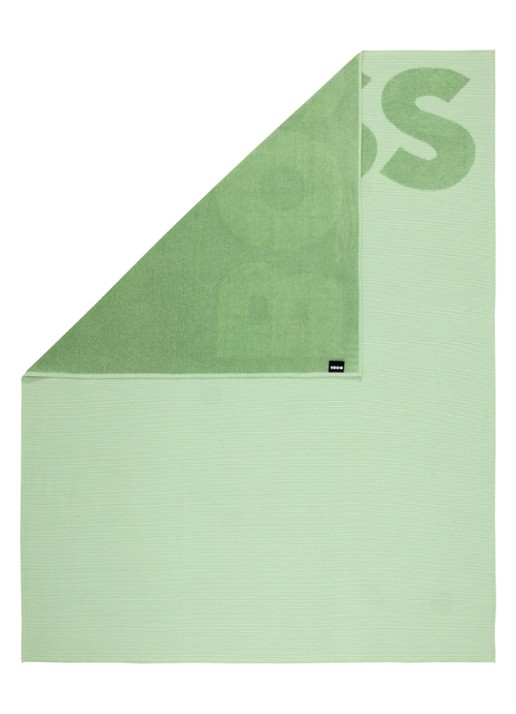 BOSS Joa hamamdoek - 140 x 180 cm - voorkant 2 lindegroen