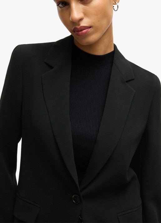 BOSS Jocaluah blazer met klepzakken  - detail 5 zwart