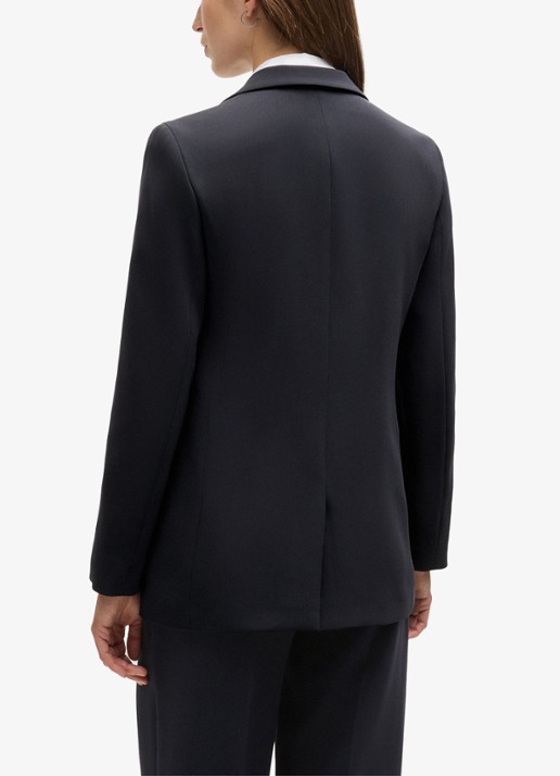 BOSS Jocaluah blazer met klepzakken  - achterkant 3 donkerblauw
