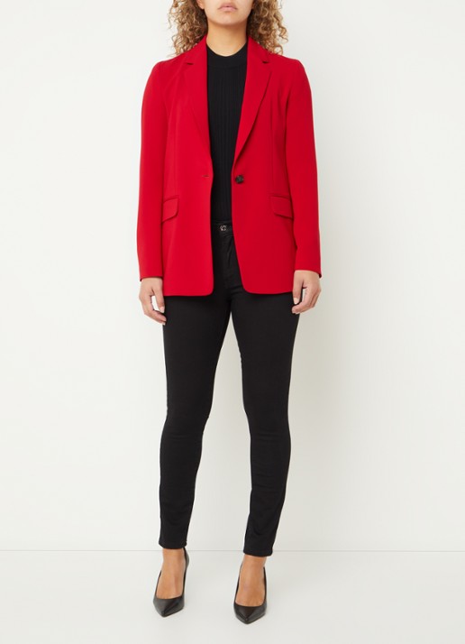 BOSS Jocaluah blazer met klepzakken  - voorkant 2 rood