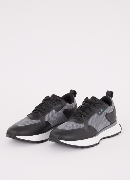 BOSS Jonah sneaker met mesh details - detail 3 grijs