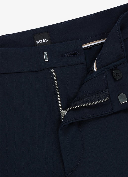 BOSS Kaito slim fit pantalon met stretch - detail 5 donkerblauw