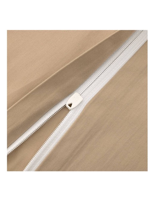 BOSS Linea dekbedovertrek van satijn 90TC - exclusief kussensloop - achterkant beige