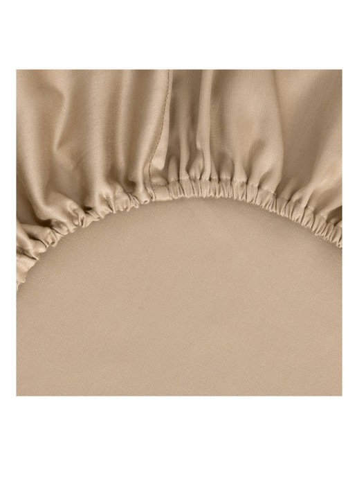 BOSS Linea laken van satijn - 90TC - voorkant 2 beige