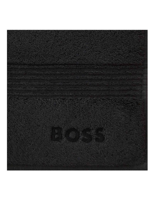 BOSS Loft badhanddoek - 700g/m² - 50 x 100 cm  - achterkant 5 zwart