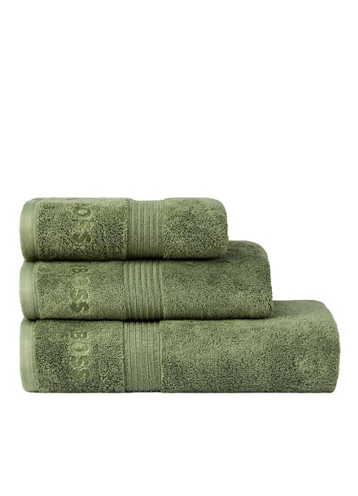 BOSS Loft badhanddoek - 700g/m² - 50 x 100 cm  - detail 3 groen