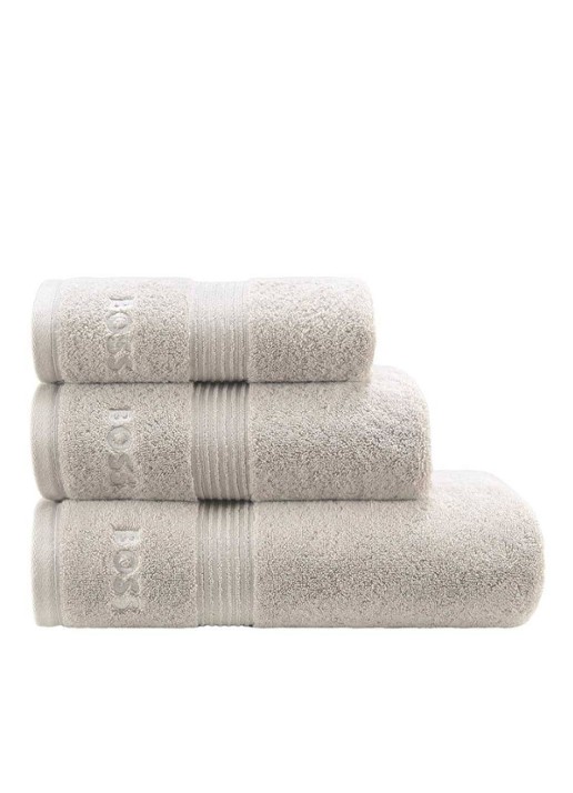 BOSS Loft badhanddoek - 700g/m² - 70 x 140 cm  - detail 3 grijsmele