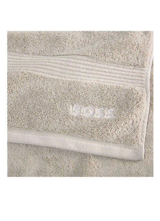 BOSS Loft badhanddoek - 700g/m² - 70 x 140 cm  - voorkant 2 grijsmele