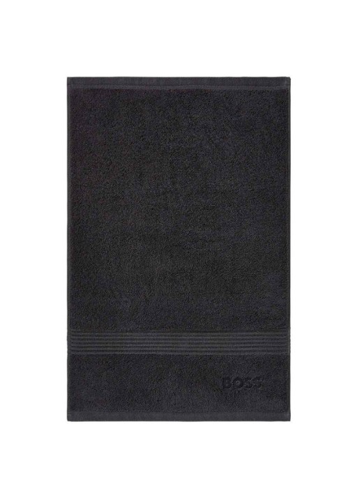 BOSS Loft gastendoek - 700g/m² - 40 x 60 cm  - voorkant 4 zwart