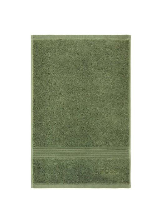 BOSS Loft gastendoek - 700g/m² - 40 x 60 cm  - voorkant 5 mosgroen