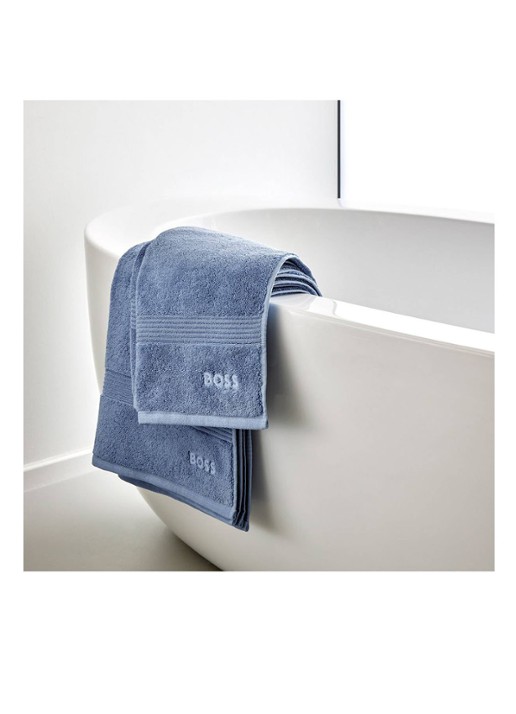 BOSS Loft gastendoek - 700g/m² - 40 x 60 cm  - detail 3 lavendel
