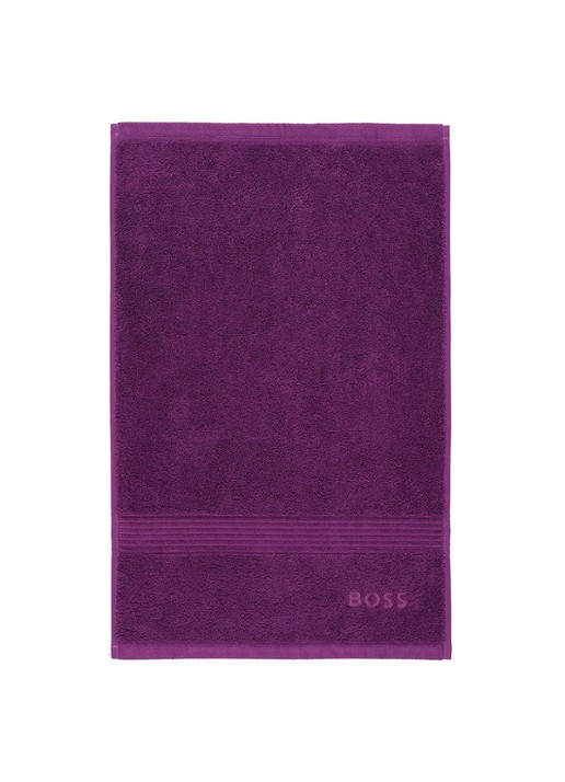 BOSS Loft gastendoek - 700g/m² - 40 x 60 cm  - voorkant paars