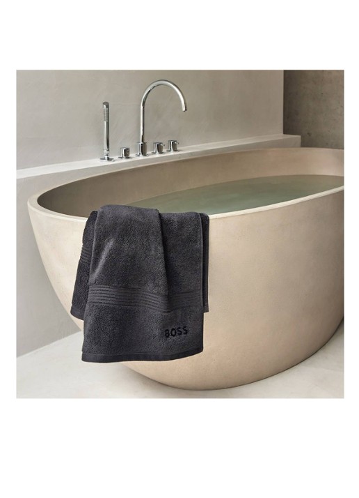 BOSS Loft gastendoek - 700g/m² - 40 x 60 cm  - detail 5 zwart
