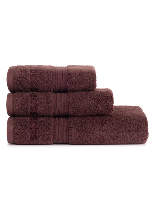 BOSS Loft gastendoek - 700g/m² - 40 x 60 cm  - achterkant 3 donkerbruin