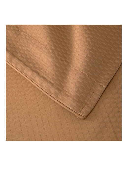 BOSS Loft laken van katoensatijn 300TC   - detail camel
