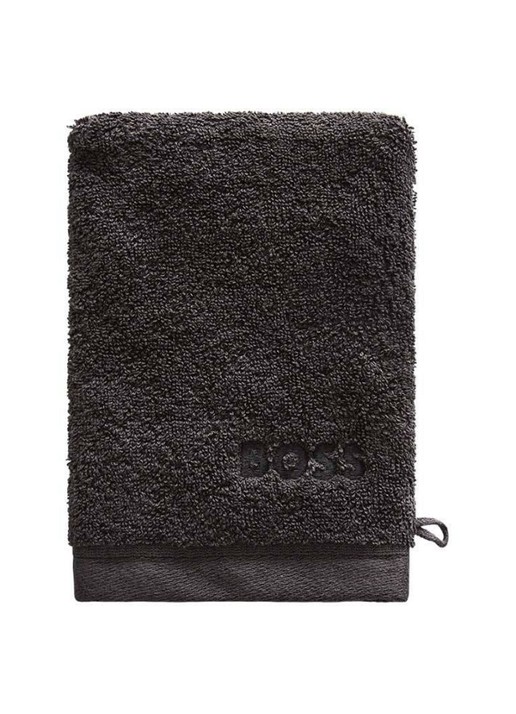 BOSS Loft washand - 700g/m² - 15 x 21 cm  - voorkant zwart