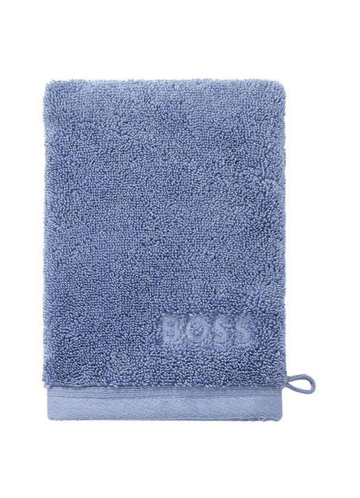BOSS Loft washand - 700g/m² - 15 x 21 cm  - voorkant lichtblauw