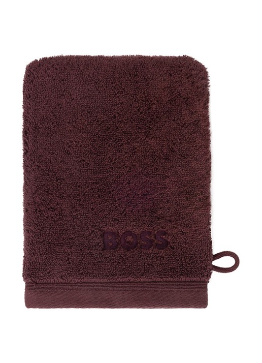 BOSS Loft washand - 700g/m² - 15 x 21 cm  - voorkant donkerbruin