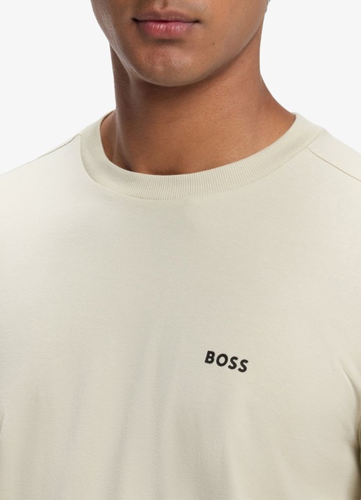 BOSS Longsleeve met logo - detail 2 light beige-275 / beige