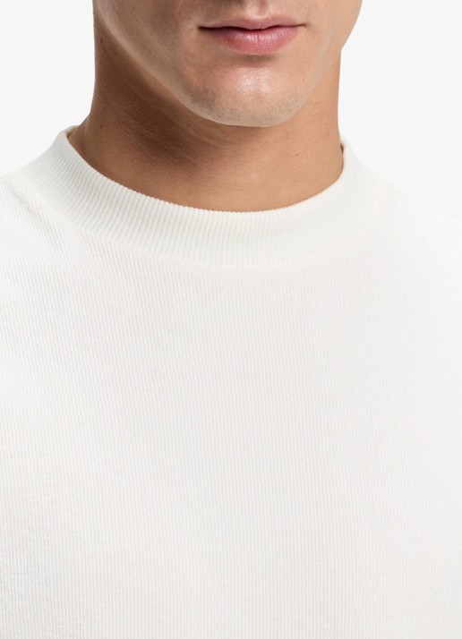 BOSS Longsleeve met stretch - detail 5 natural-106 / beige