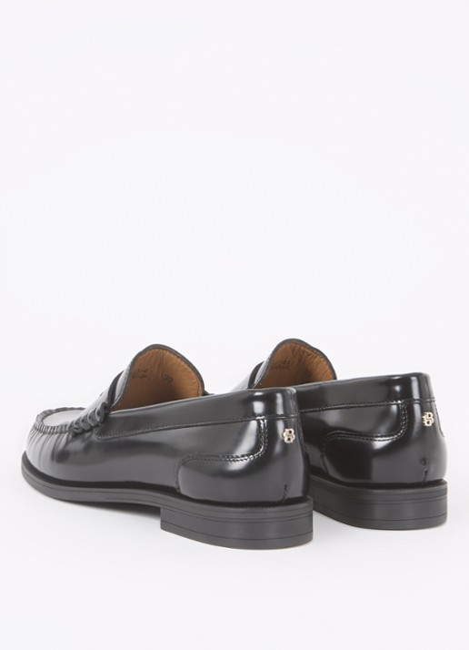 BOSS Lycia loafer van leer - achterkant 2 zwart