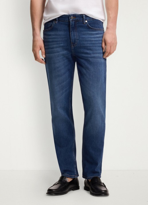BOSS Maine regular fit jeans met donkere wassing