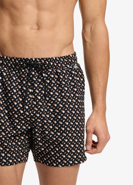 BOSS Manu zwemshorts met logoprint