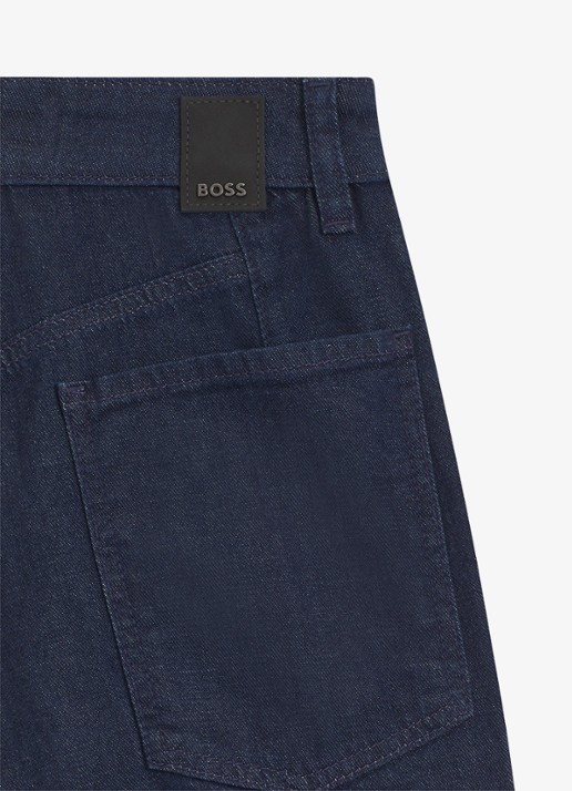 BOSS Mid waist flared jeans met stretch - detail 4 indigo