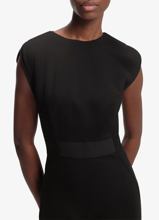 BOSS Midi jurk met split - detail 5 zwart