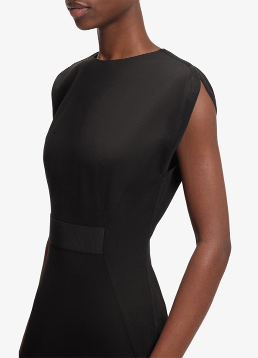 BOSS Midi jurk met split - detail 6 zwart