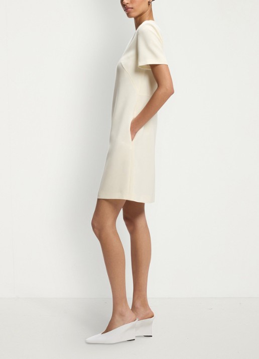 BOSS Mini jurk met steekzakken - detail 2 creme