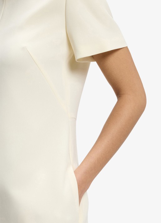 BOSS Mini jurk met steekzakken - detail 3 creme