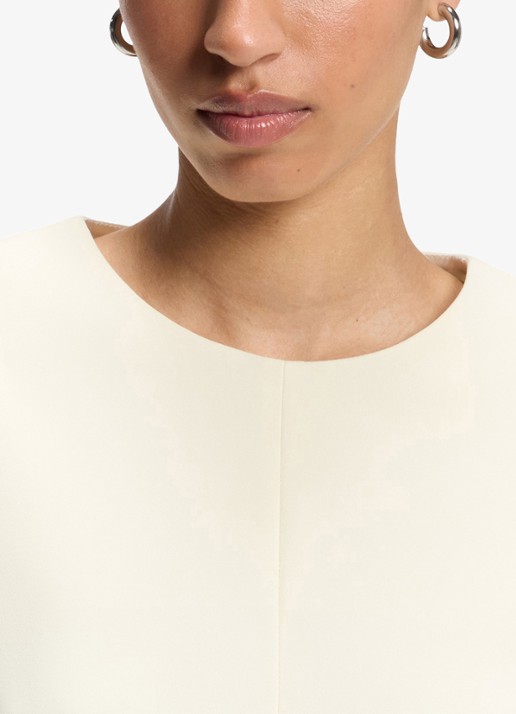 BOSS Mini jurk met steekzakken - detail 4 creme