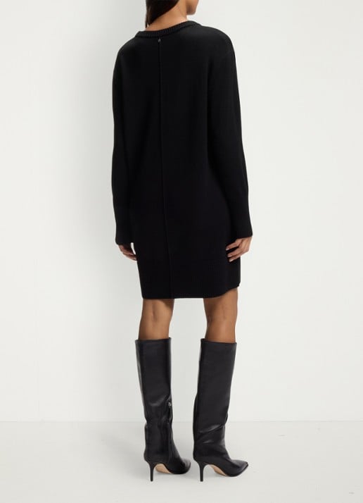 BOSS Mini trui-jurk met logo - achterkant 5 zwart