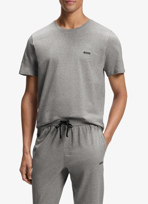BOSS Mix&Match pyjamatop met logoborduring